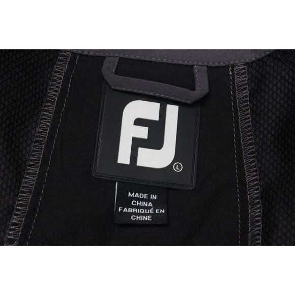 Footjoy FJ men's 1/4 zip stand up collare colorblock performance golf jacket L - Picture 6 of 12